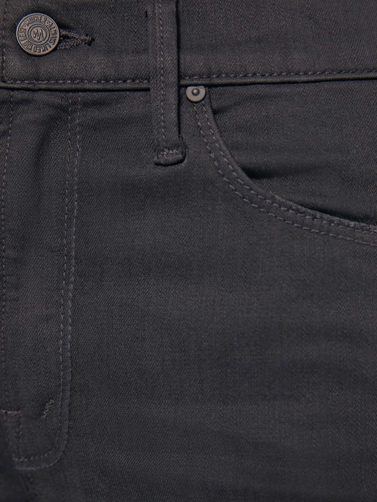 Mother Denim The Mid Rise Dazzler Ankle Black