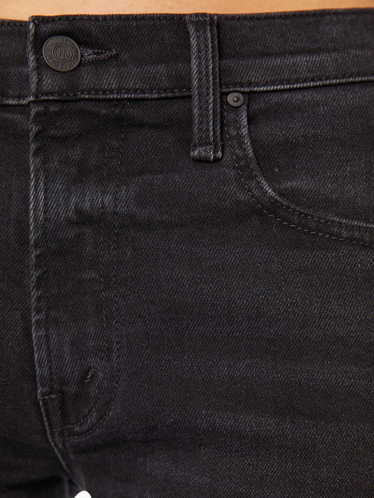 Mother Denim The Mid Rise Rambler Zip Flood Spiked Hair Art Flair