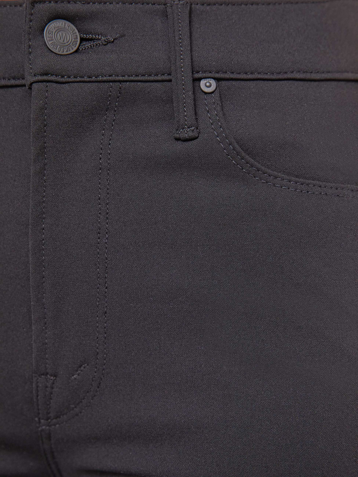 Mother Denim High Waisted Runaway Black