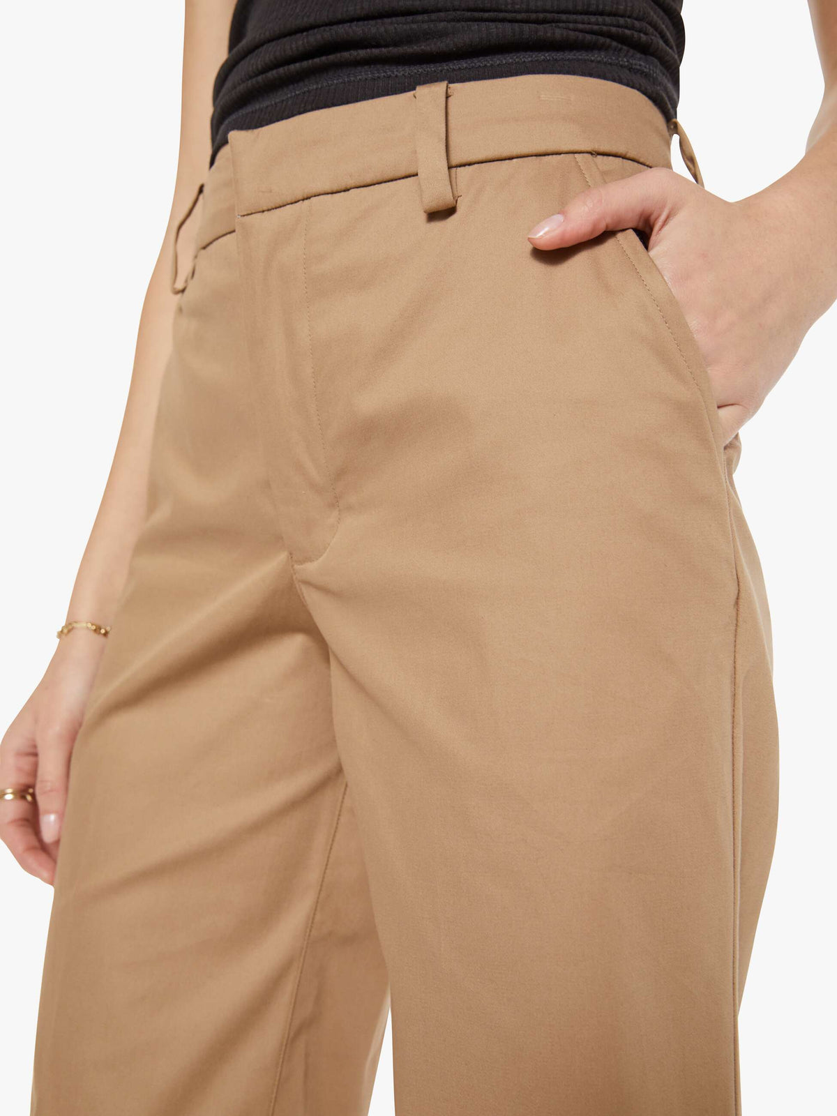 Mother Denim SPRWMN Bermuda Trousers White (Open)