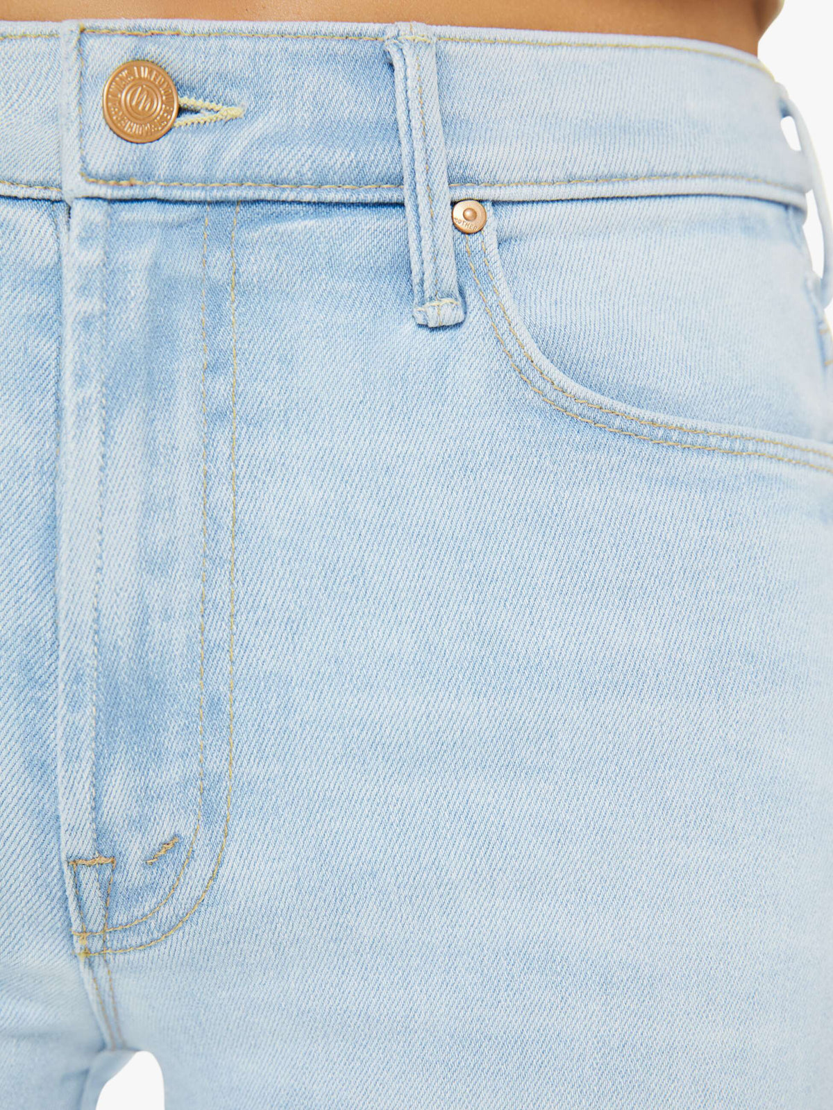 Mother Denim The Quick Dip Roseboom Ballerina And Almond Cream