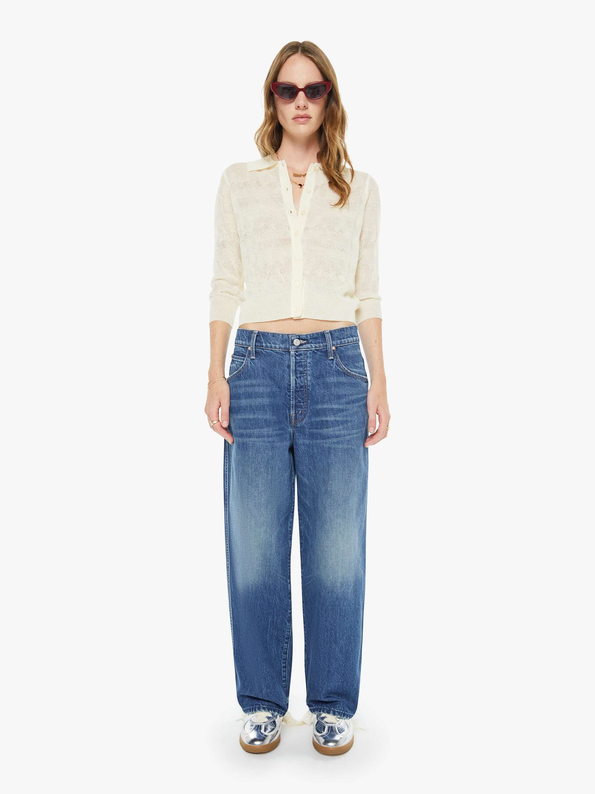 Mother Denim The Ditcher Mini Fray Heads Or Tails