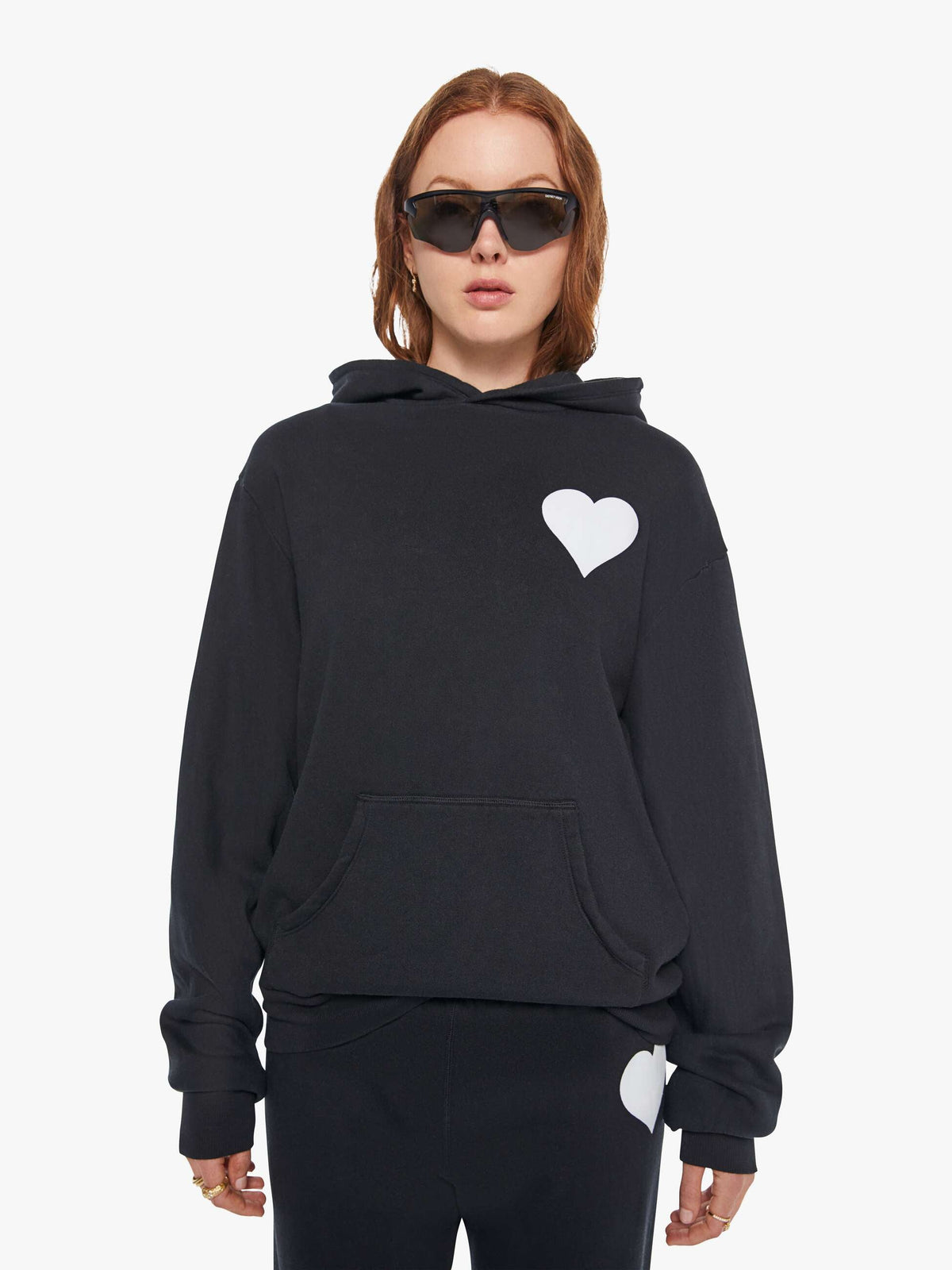 Mother Denim SPRWMN Heart Sweatpant Black
