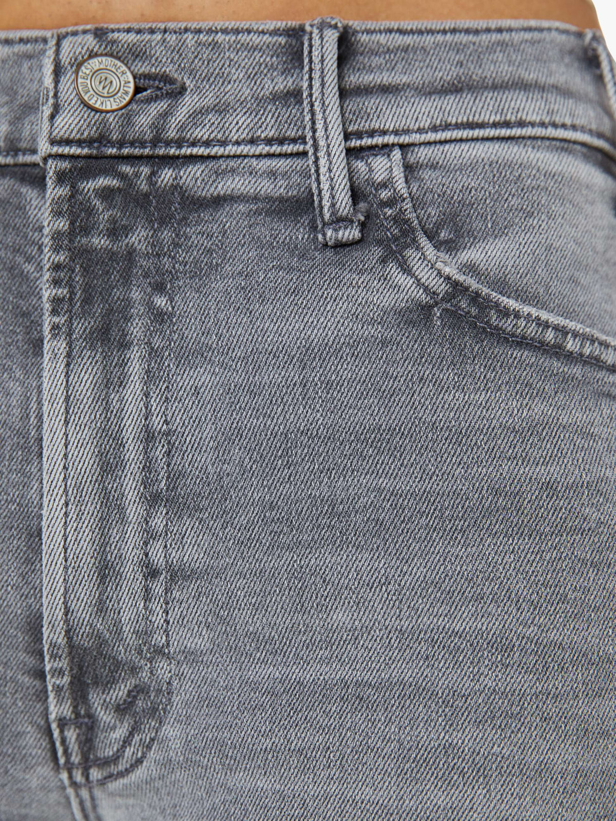 Mother Denim PETITES The Lil Hustler Roller Skimp Grey (Open)