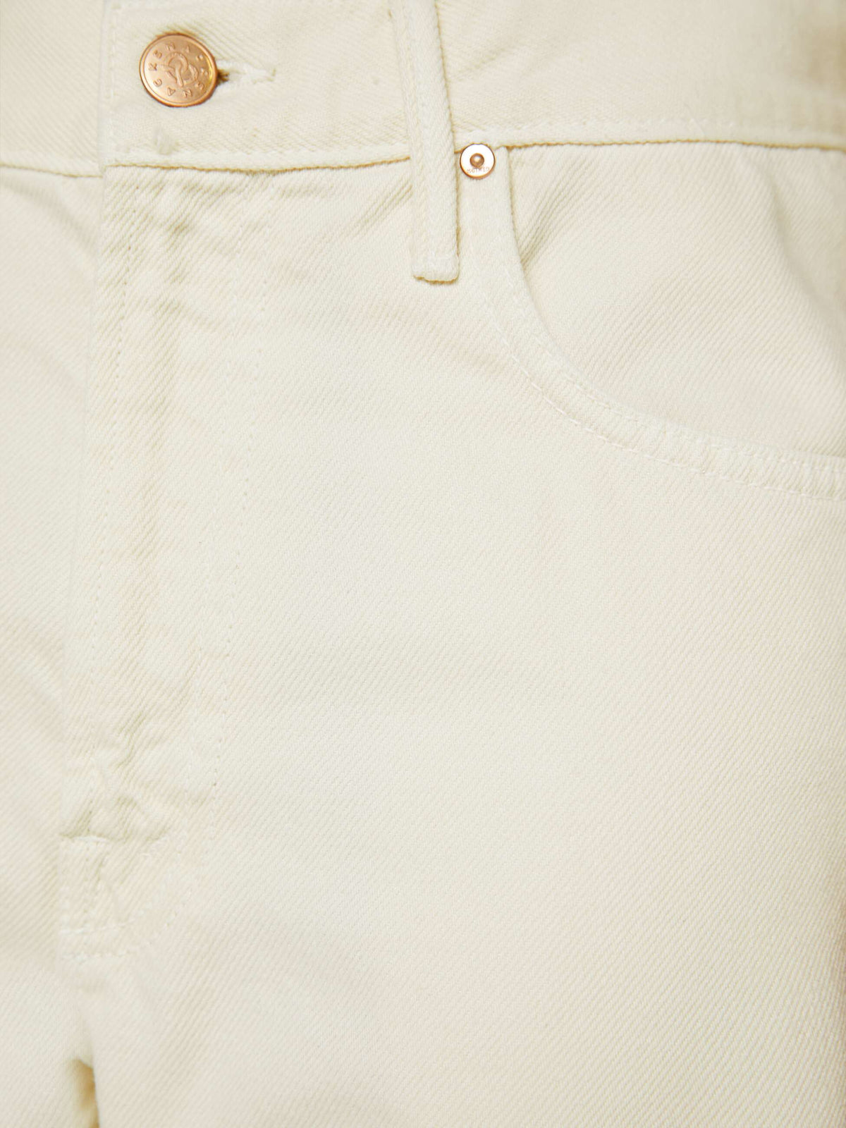 Mother Denim PETITES The Lil Lemon Twist Sneak Natural