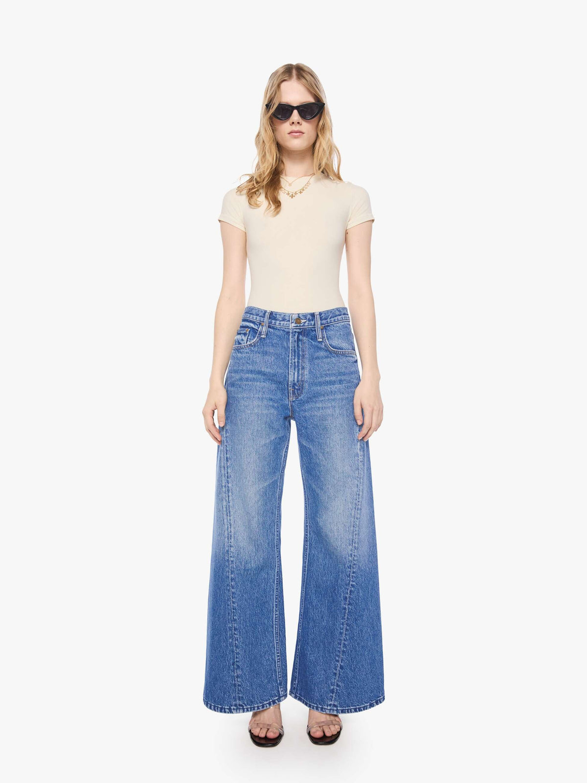 Mother Denim PETITES The Lil Lemon Twist Skimp Blue (Navy)