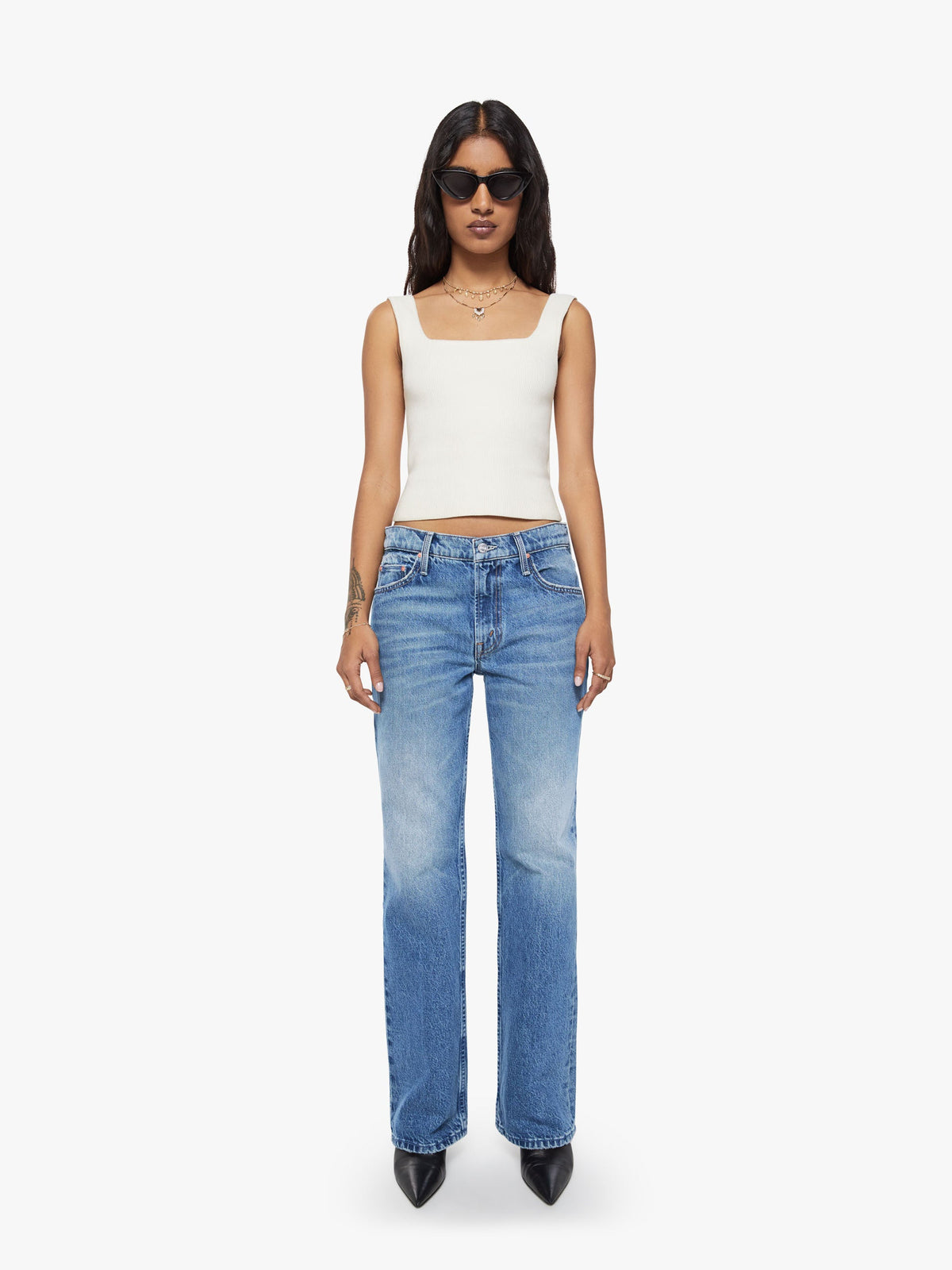 Mother Denim PETITES The Lil Reifler Blue (Medium)