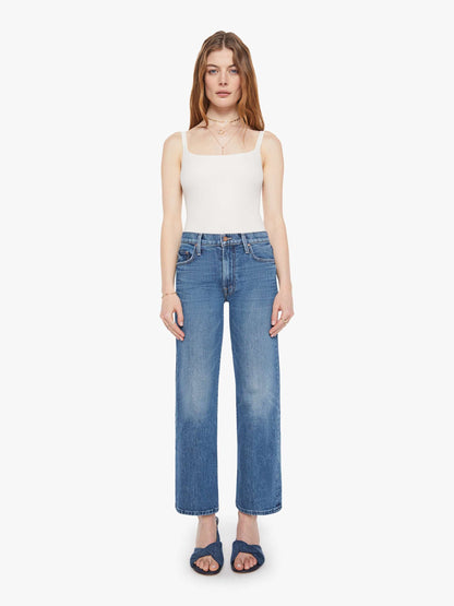Mother Denim The Mid Rise Rambler Zip Ankle Blue (Navy)