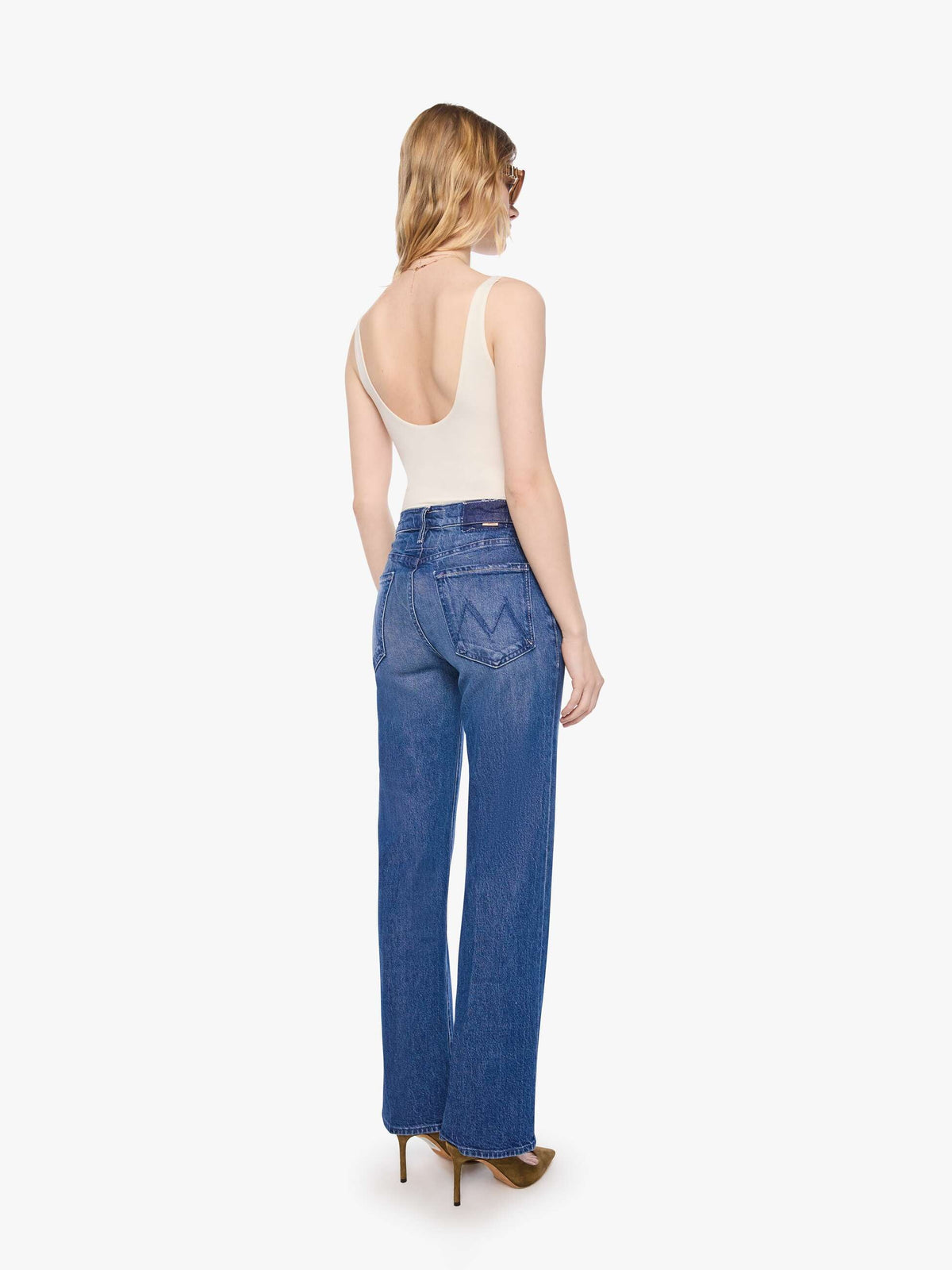 Mother Denim PETITES The Lil Kick It Blue (Navy)