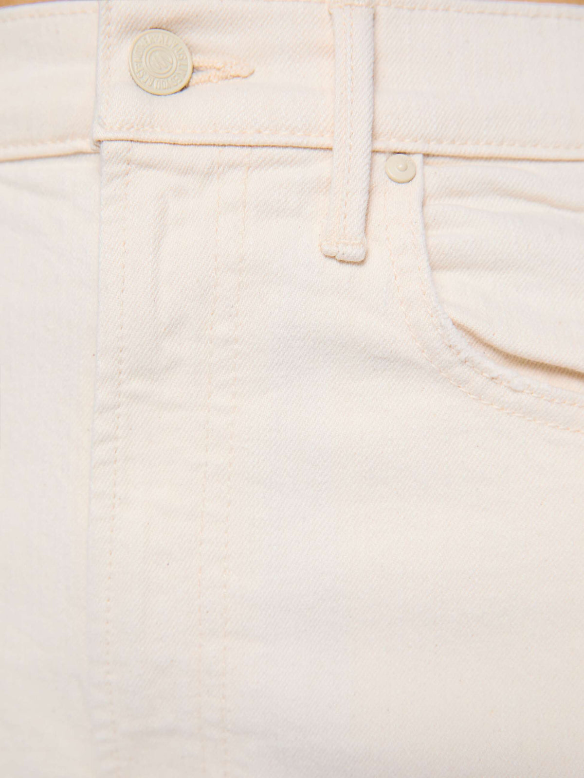 Mother Denim The Half-Pipe White (Natural)