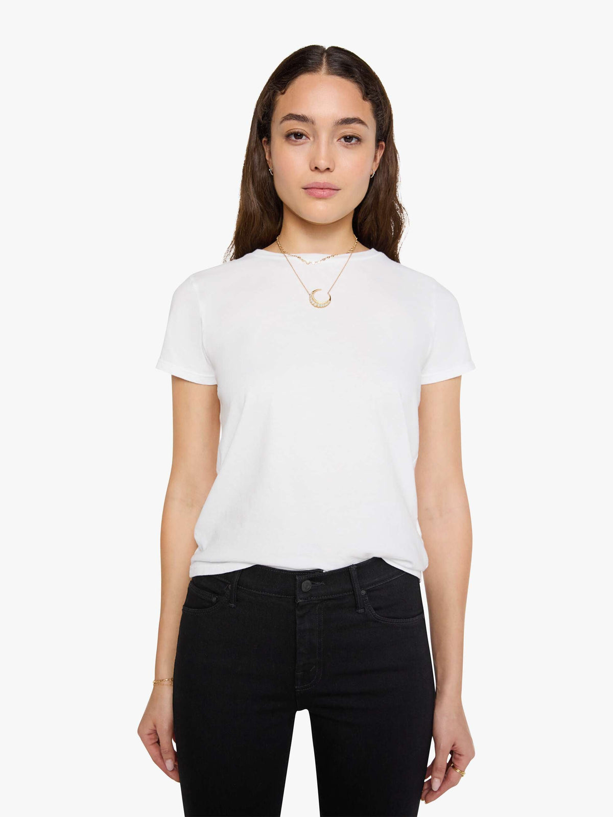 Mother Denim The Half-Pipe White (Natural)