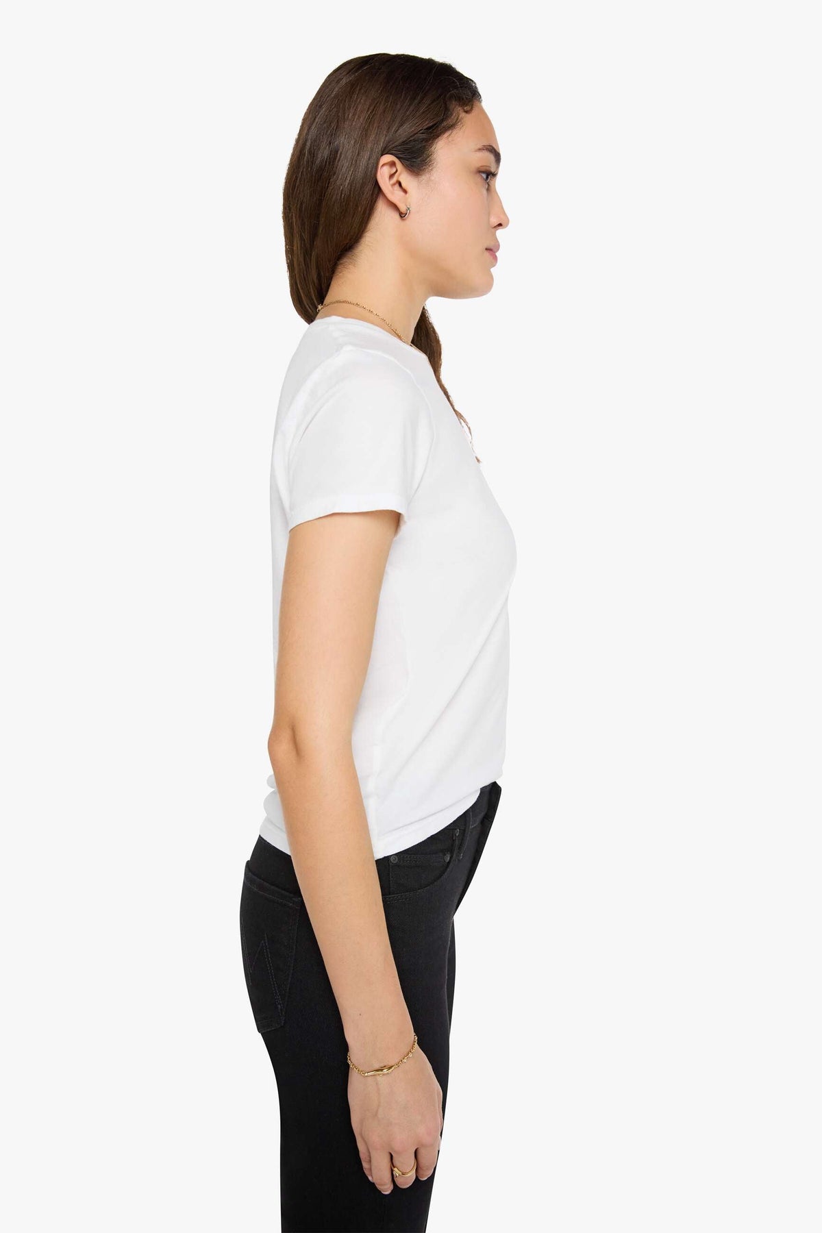 Mother Denim The Half-Pipe White (Natural)