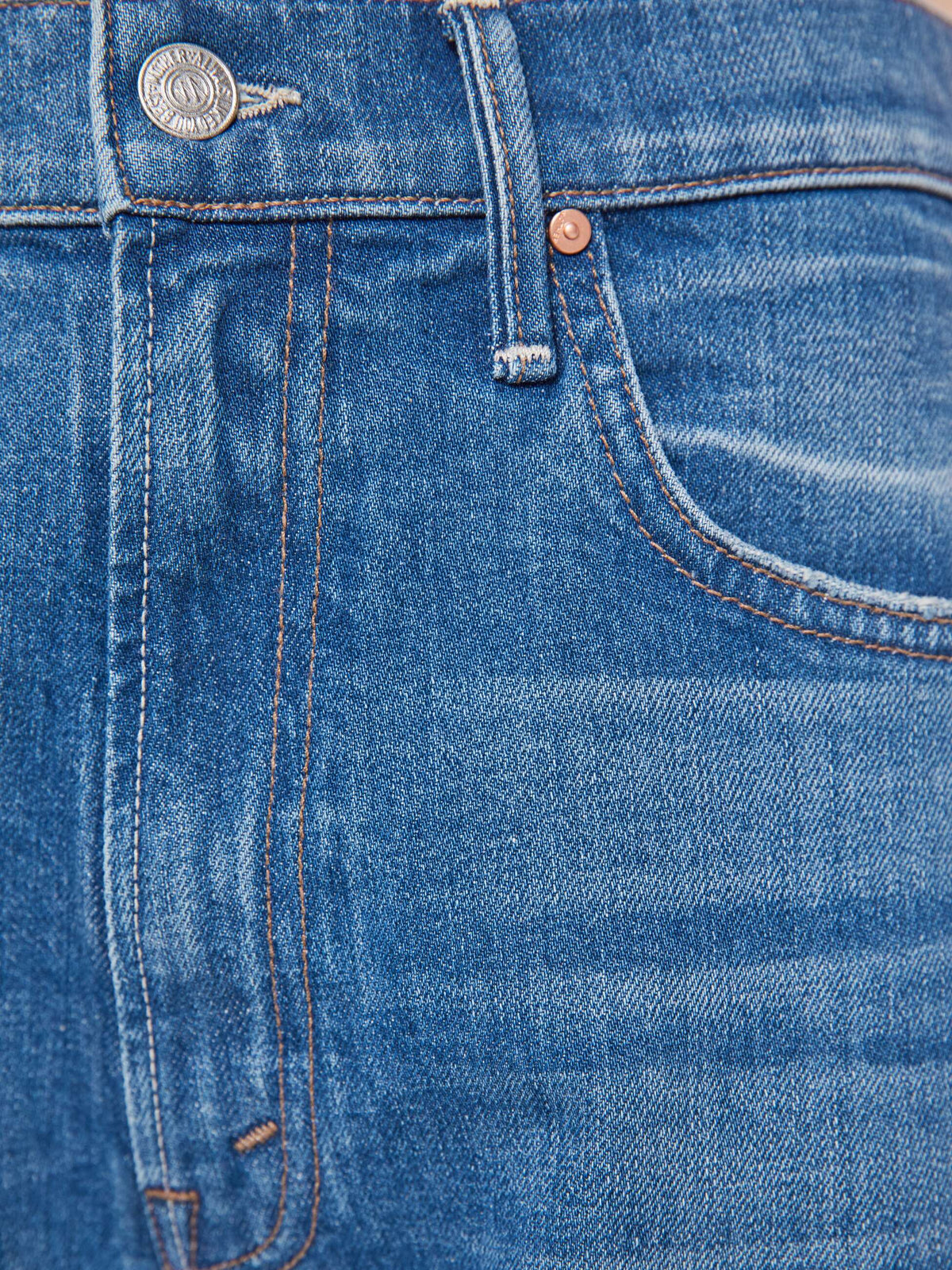 Mother Denim The Pipe-Dream Zip Ankle Blue (Medium)
