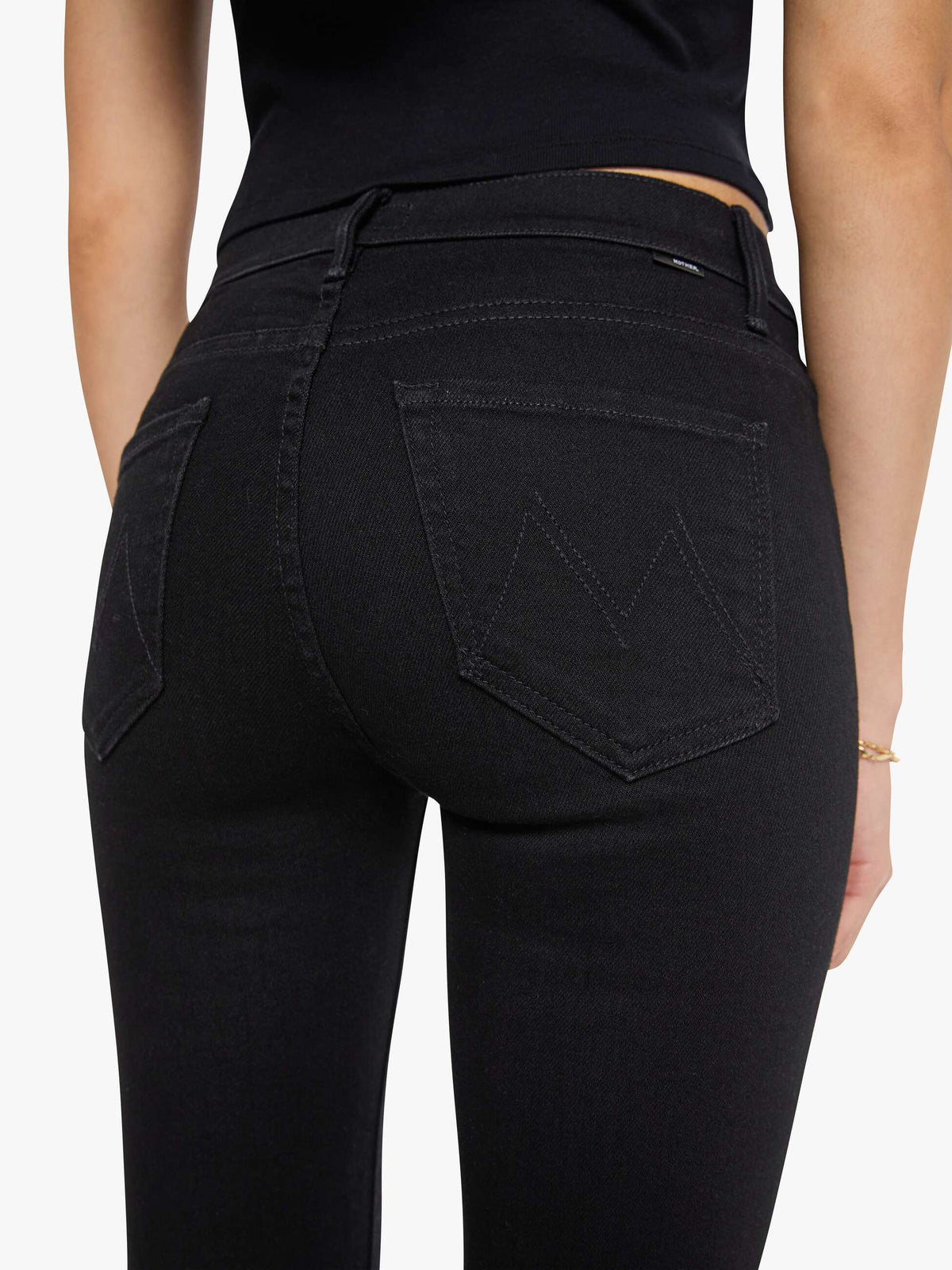Mother Denim The Weekender Black