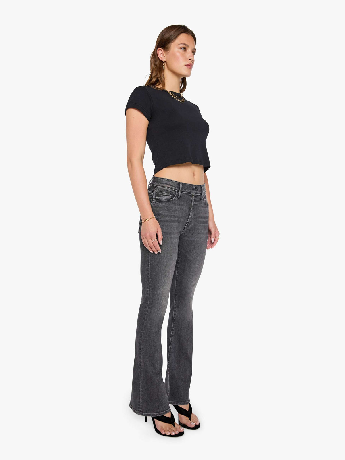 Mother Denim The Weekender Black (Charcoal)