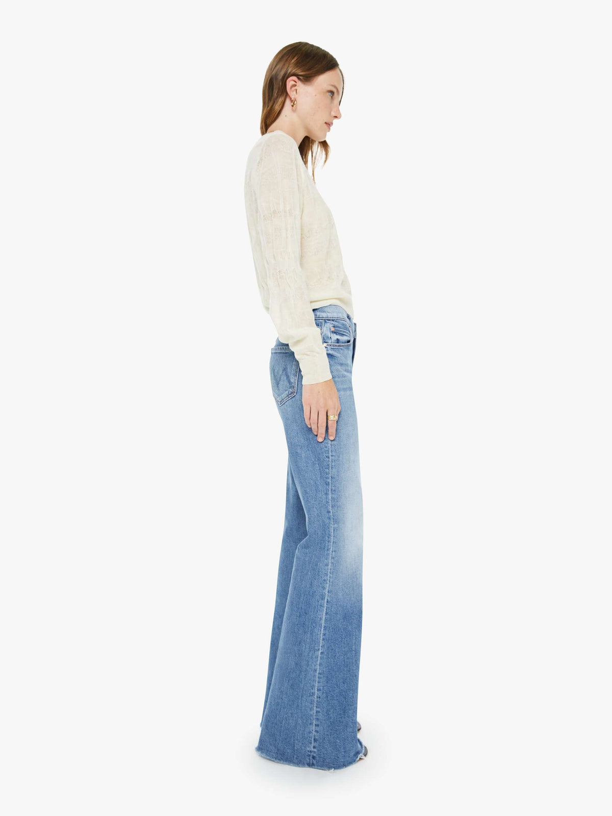 Mother Denim The Doozy Fray Heads Or Tails