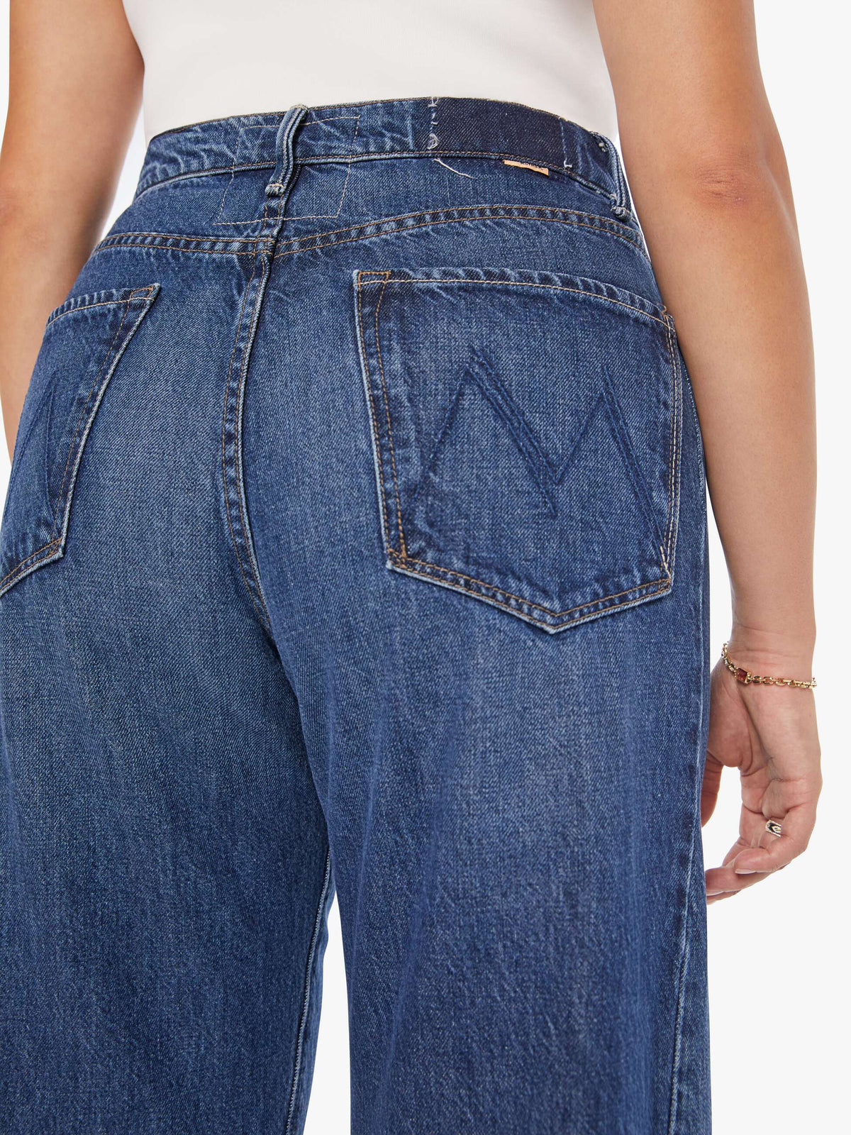 Mother Denim The Half-Pipe Ankle Blue (Dark)