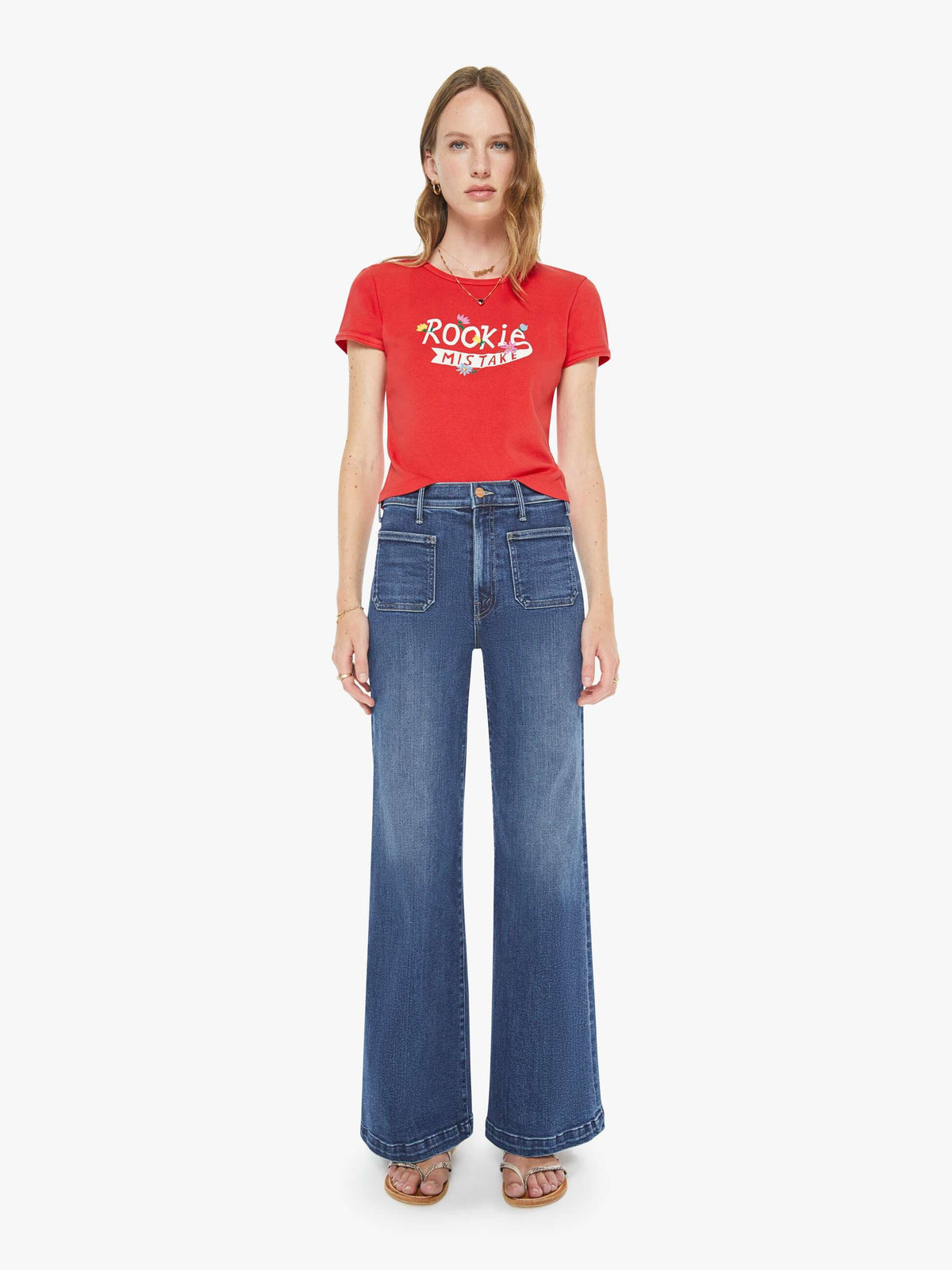 Mother Denim PETITES The Lil Hustler Roller Patch Pocket Skimp One Last Shot