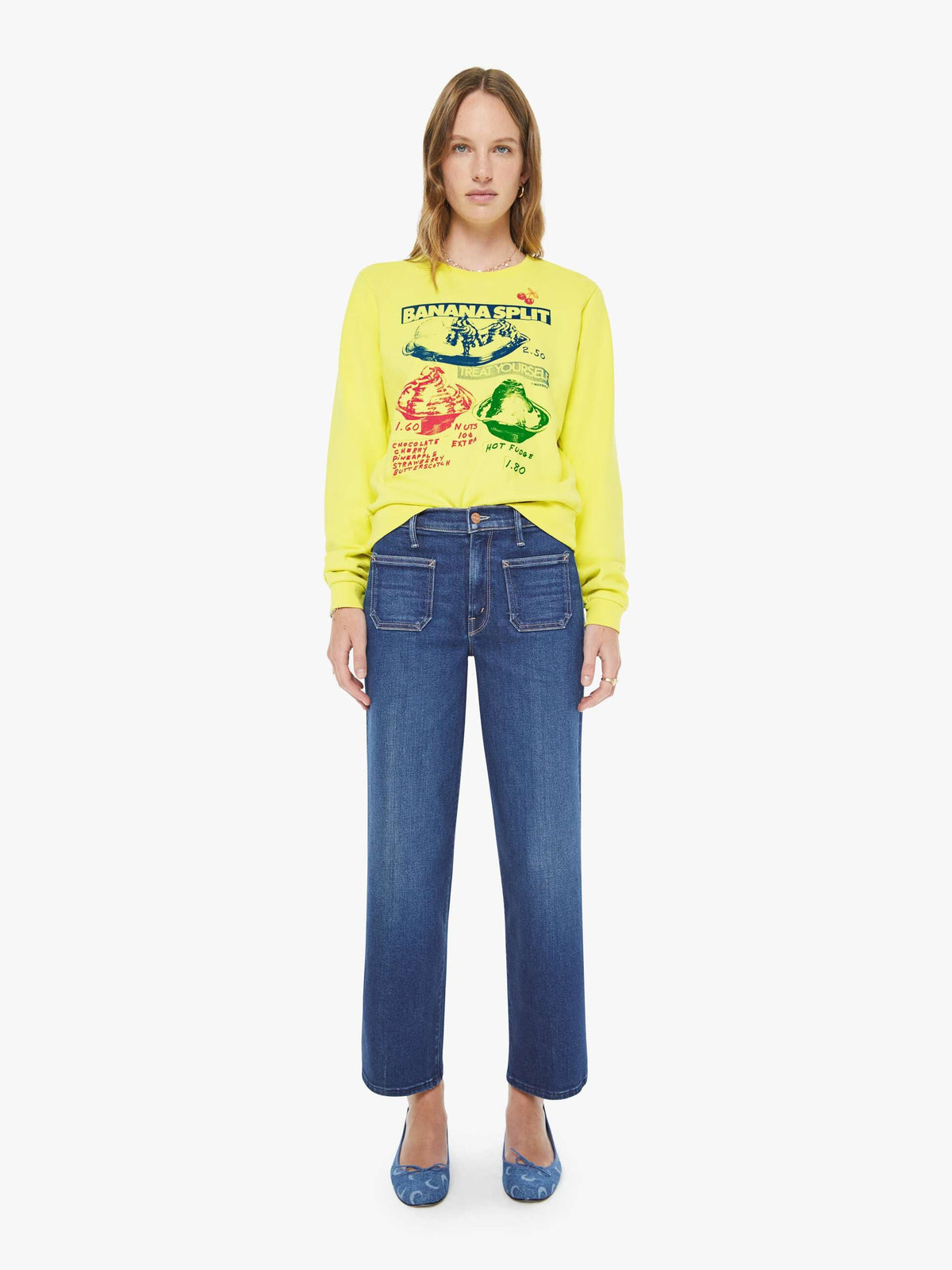 Mother Denim The Patch Pocket Mid Rise Maven Ankle Cocktail Hour