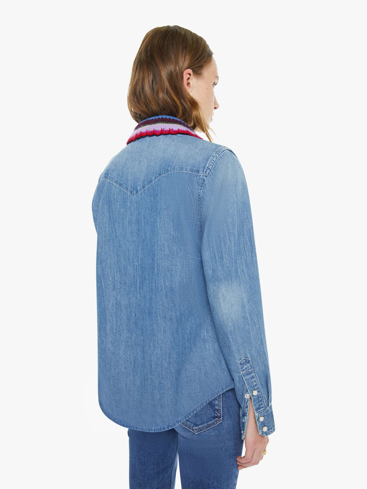 Mother Denim The Mid Rise Lasso Heel Knick Knack Paddy Whack