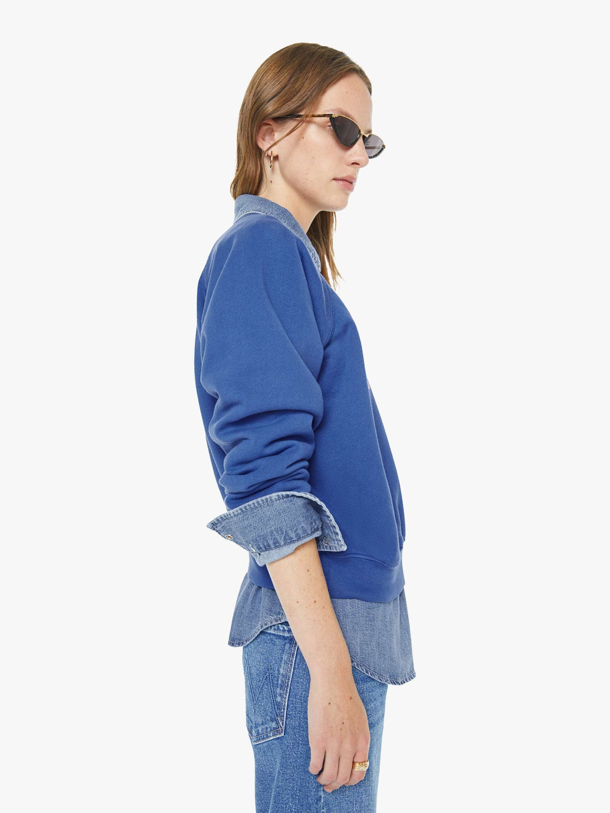 Mother Denim The Mid Rise Lasso Heel Knick Knack Paddy Whack