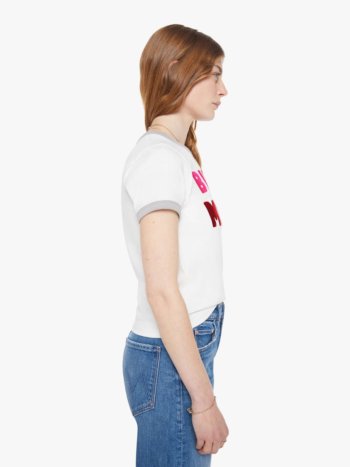 Mother Denim The Mid Rise Lasso Sneak Blue (Medium)