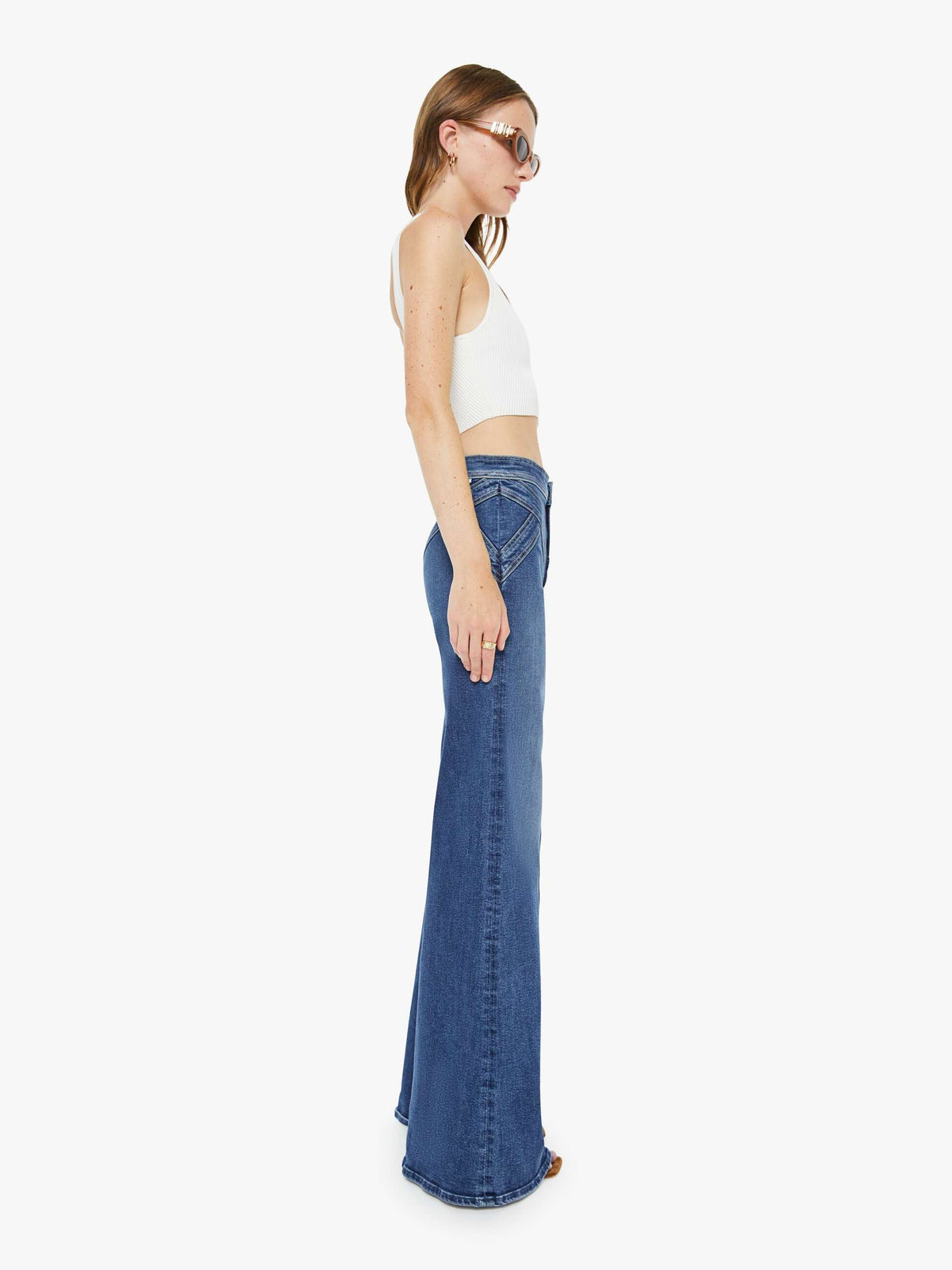 Mother Denim The Criss Cross Roller Heel Prized Possession