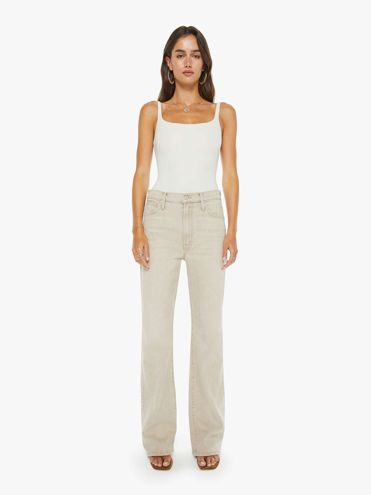 Mother Denim The Dodger Sneak Caramel