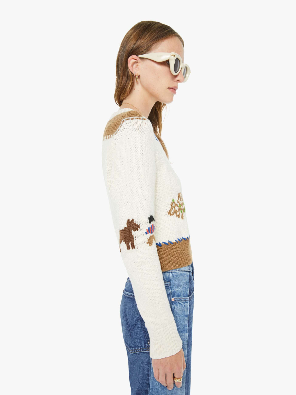 Mother Denim The Tux Sidestepper Sneak Fray Double Take
