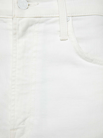Mother Denim The Whole Lot Zip Twist Fray Totally Innocent