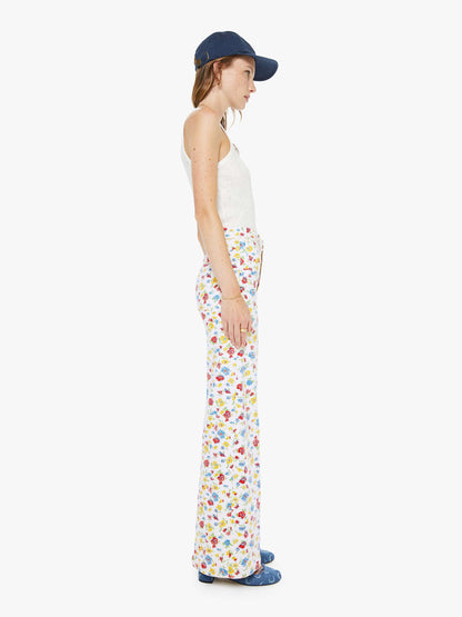Mother Denim The Hustler Roller Patch Pocket Sneak Rose Bowl