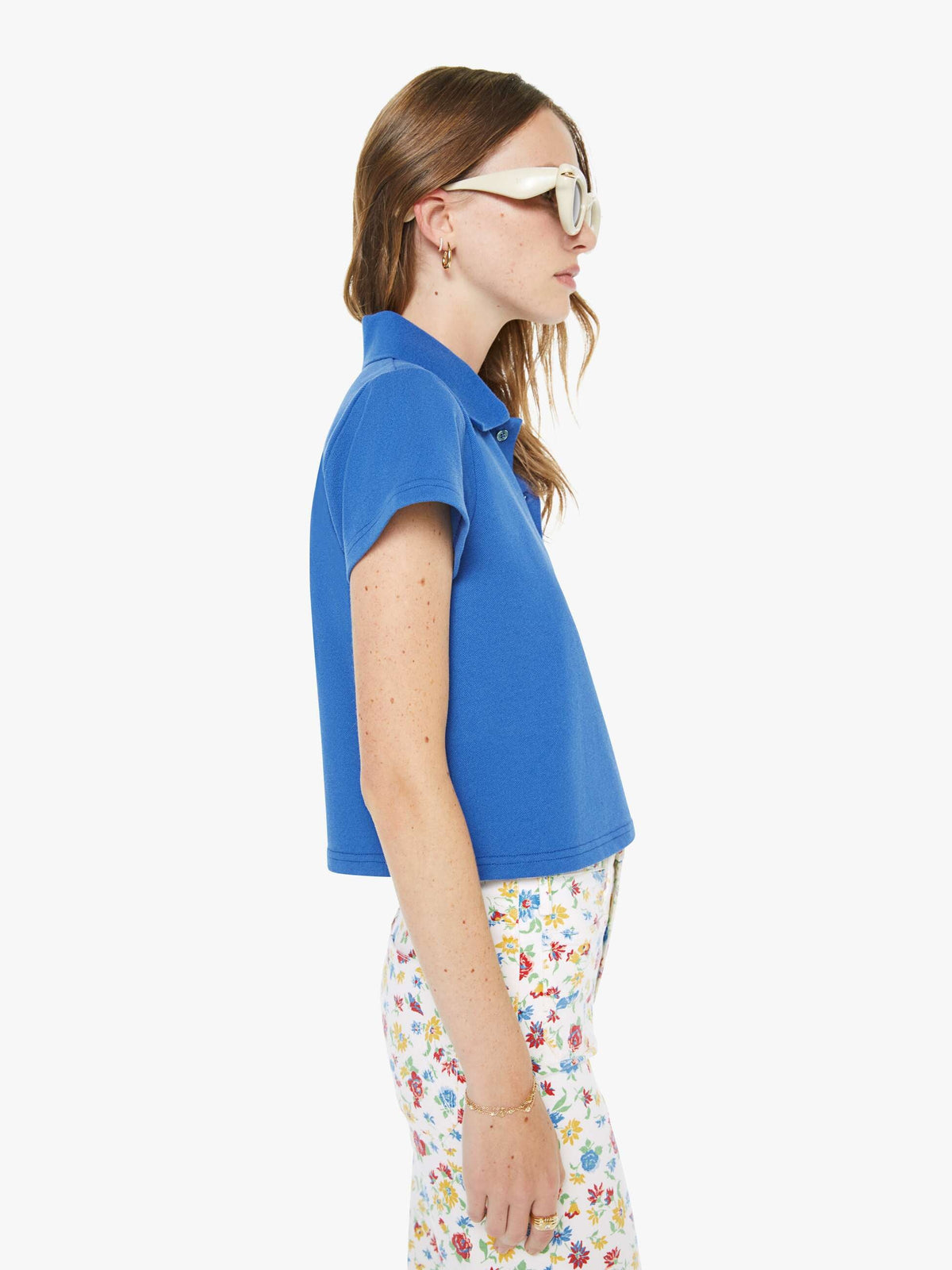 Mother Denim The Hustler Roller Patch Pocket Sneak Rose Bowl