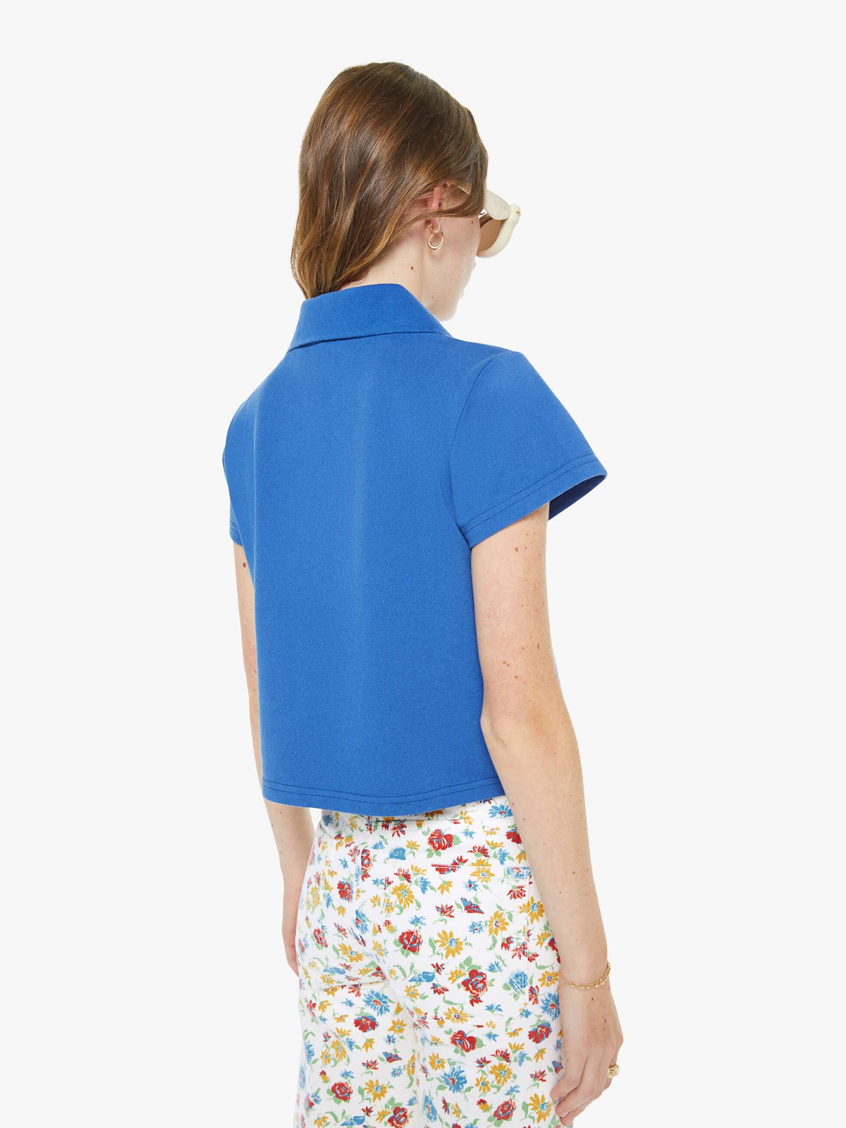 Mother Denim The Hustler Roller Patch Pocket Sneak Rose Bowl