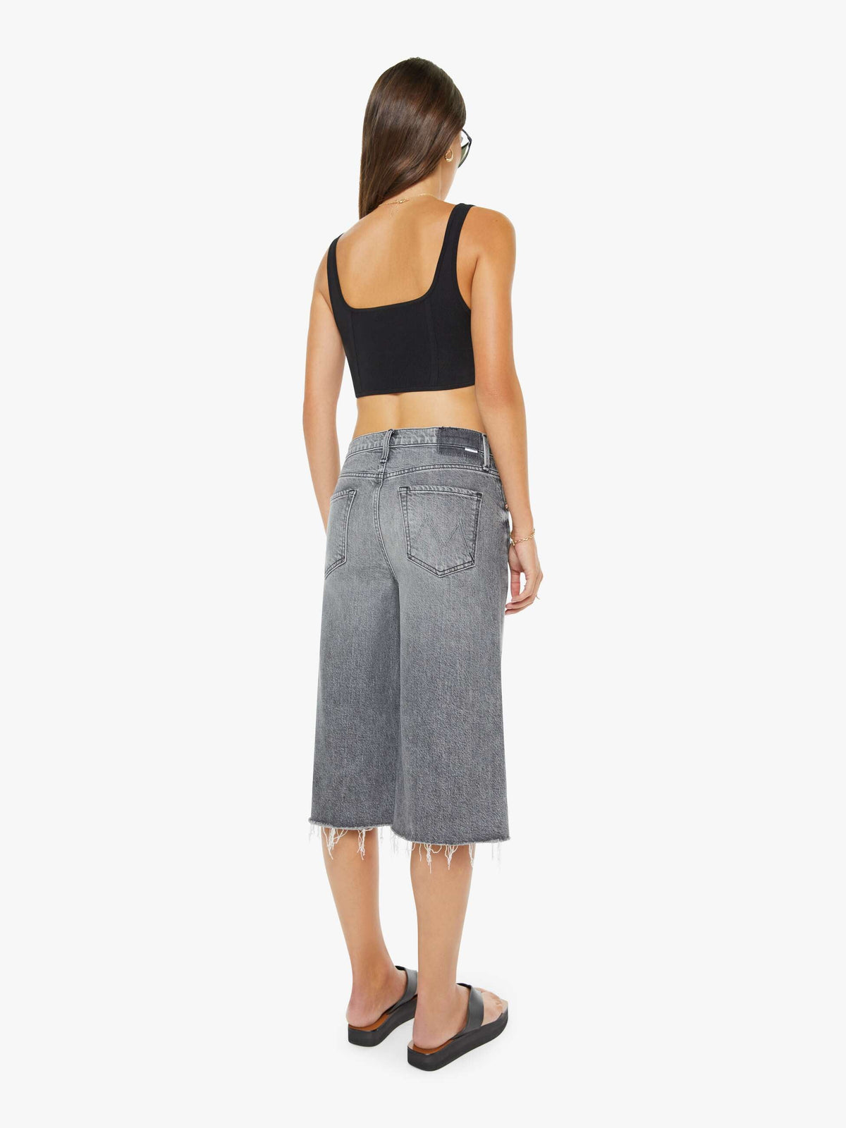 Mother Denim The Whole Lot Zip Twist Fray Bait And Switch