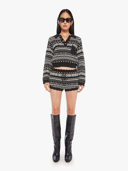 Mother Denim Alix Of Bohemia Shea Short BLACK MARBLE