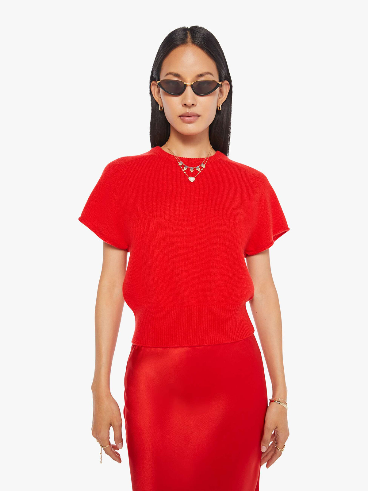 Mother Denim SABLYN Grace Skirt SCARLET