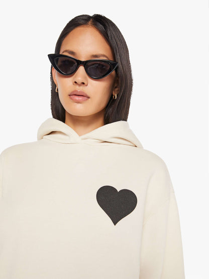 Mother Denim SPRWMN Heart Hoodie Natural