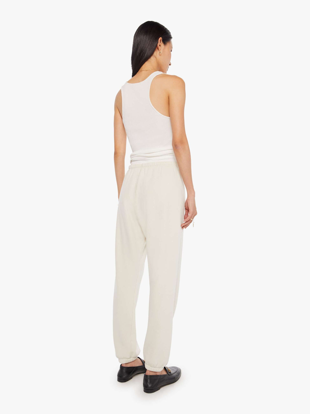 Mother Denim SPRWMN Heart Sweatpant Natural
