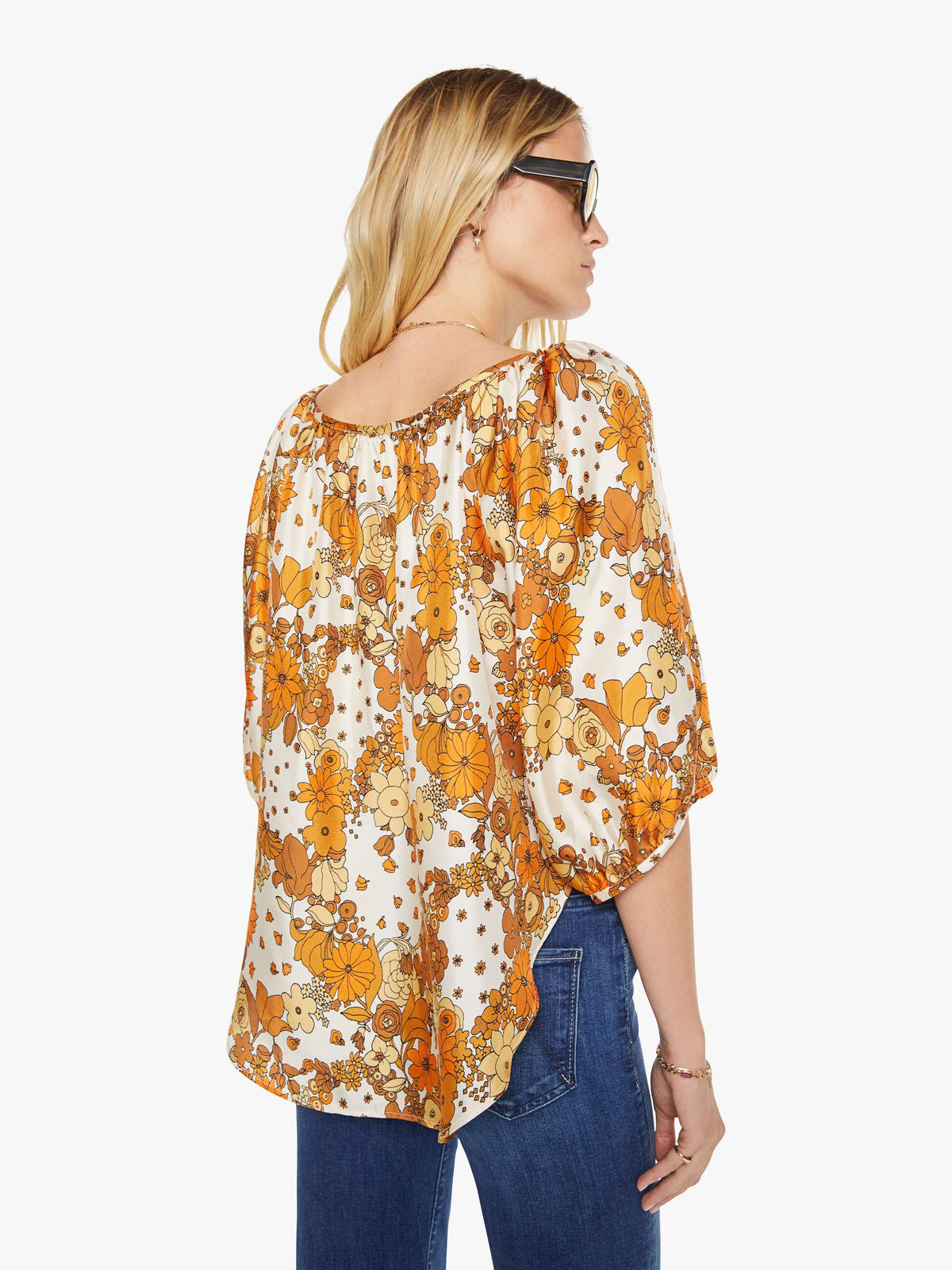 Mother Denim La Prestic Ouiston Moisson Top FLOWER POWER