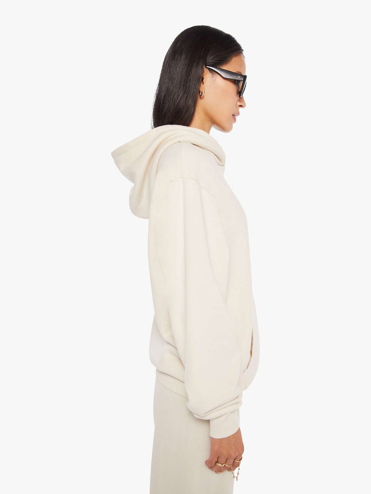 Mother Denim SPRWMN Heart Hoodie Natural