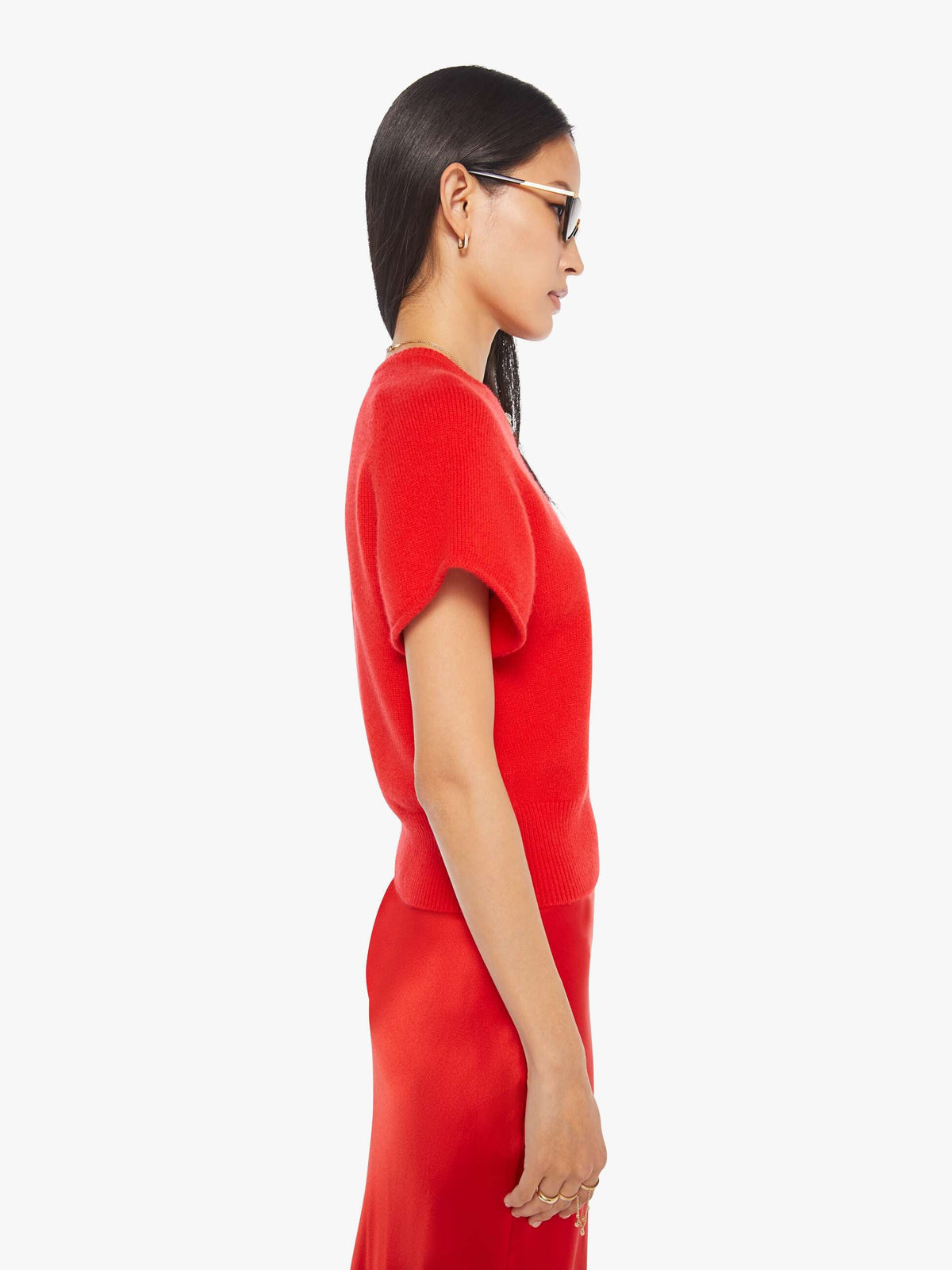 Mother Denim SABLYN Jones Sweater SCARLET