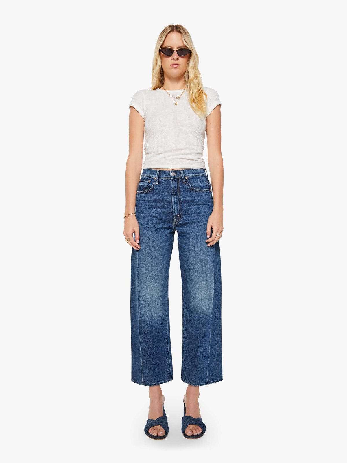 Mother Denim MadeWorn B52S Tee Black (Charcoal)