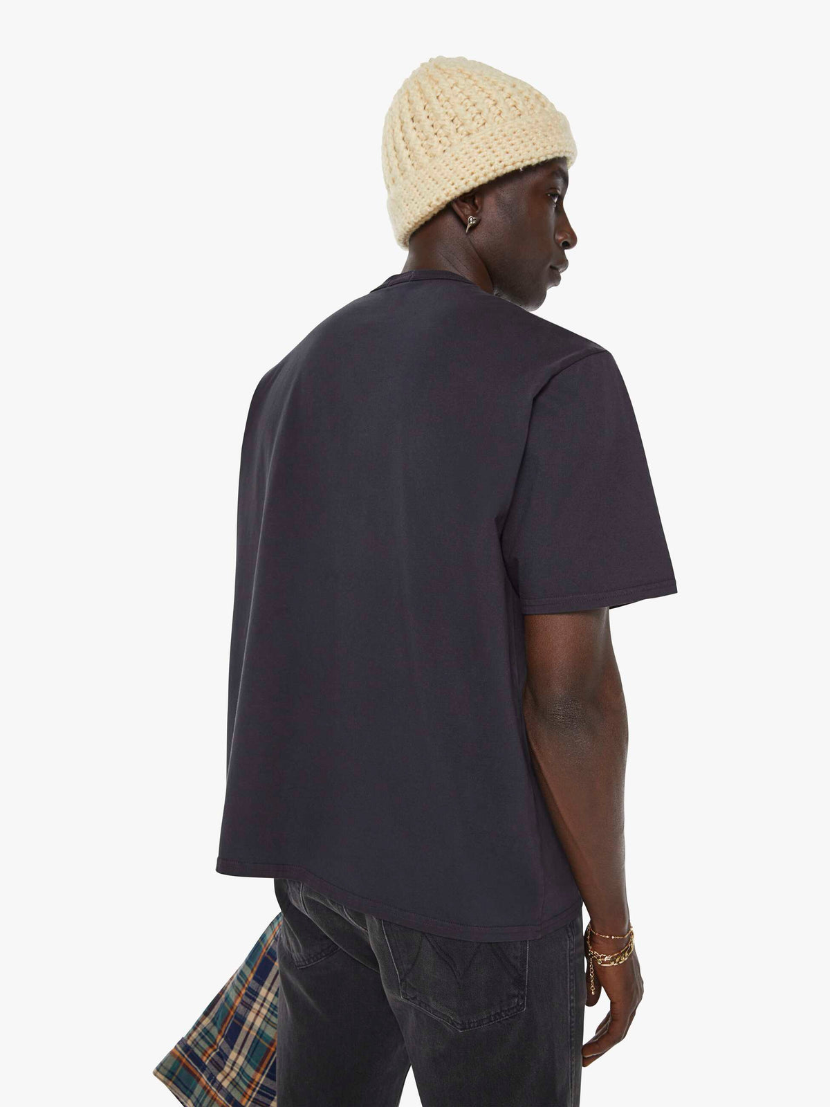 Mother Denim The Coops Tee Black (Charcoal)