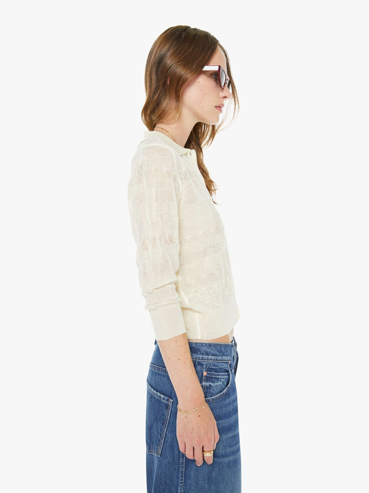 Mother Denim The Ditcher Mini Fray Heads Or Tails