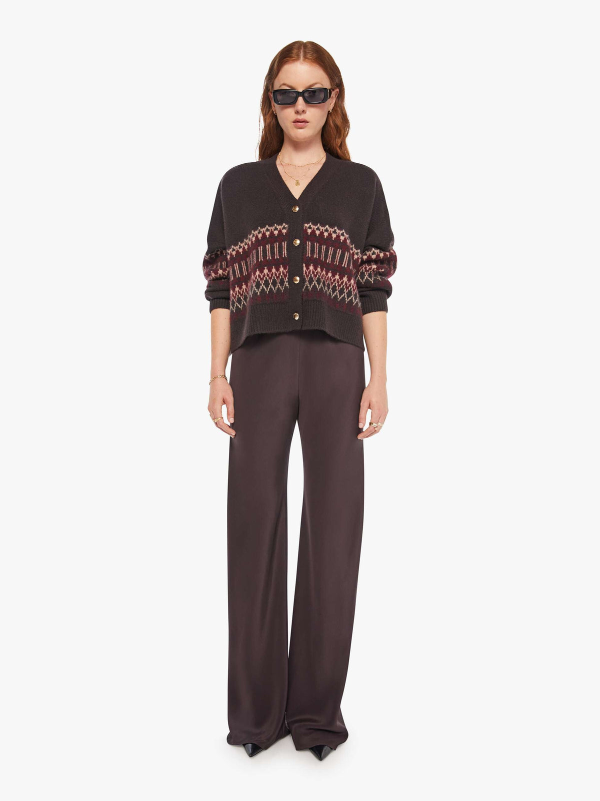 Mother Denim SABLYN Brynn Pant BORDEAUX