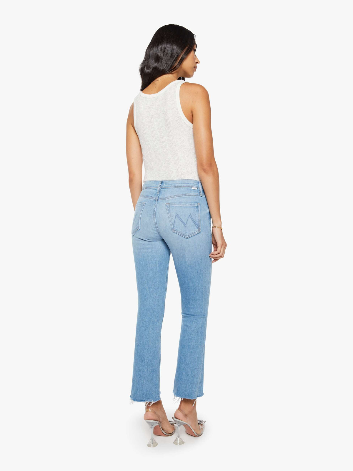 Mother Denim The Boxy Goodie Goodie True Blue And Fluff