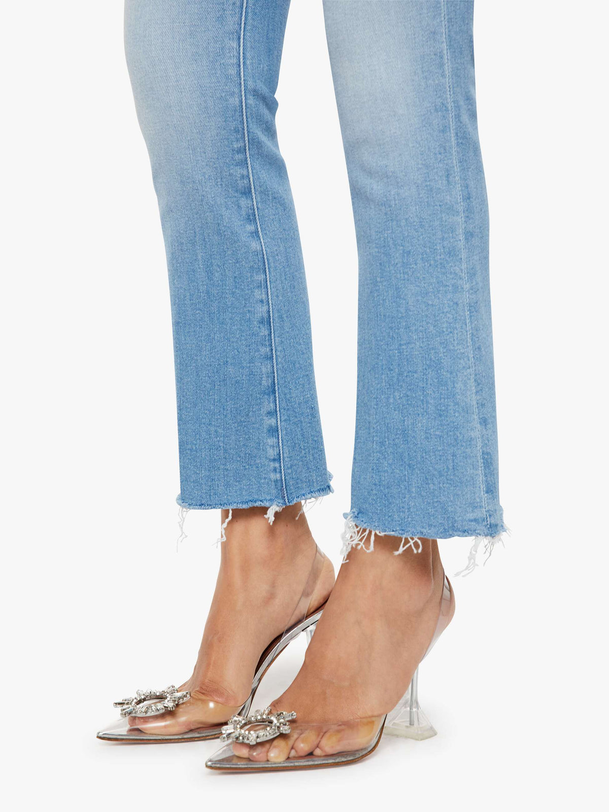 Mother Denim The Boxy Goodie Goodie True Blue And Fluff