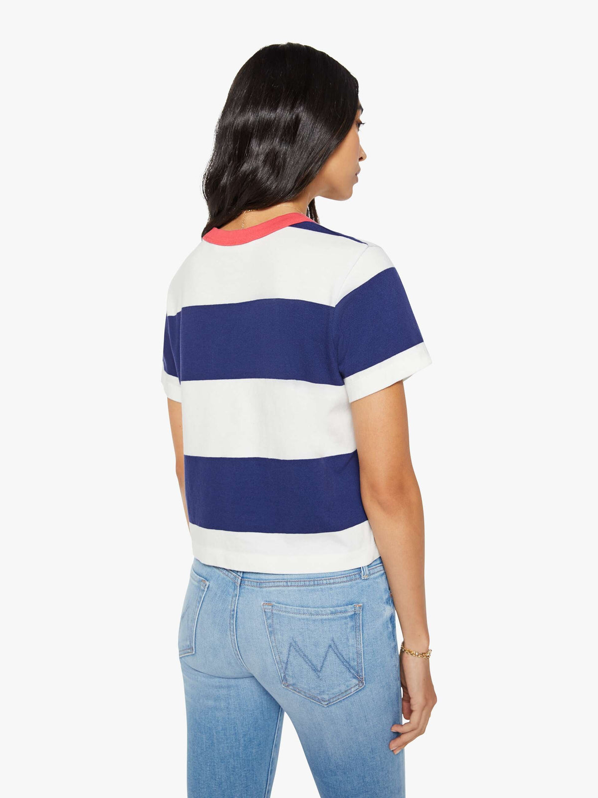Mother Denim The Boxy Goodie Goodie True Blue And Fluff