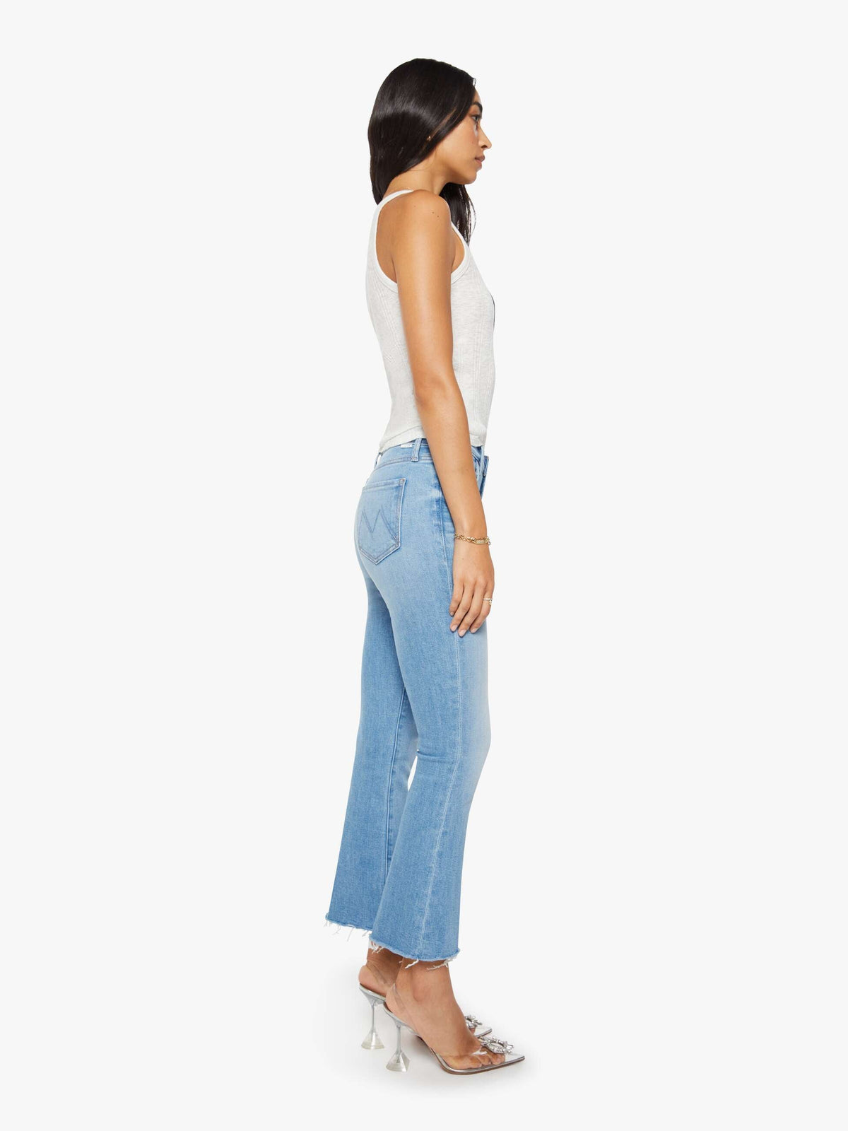 Mother Denim The Boxy Goodie Goodie True Blue And Fluff