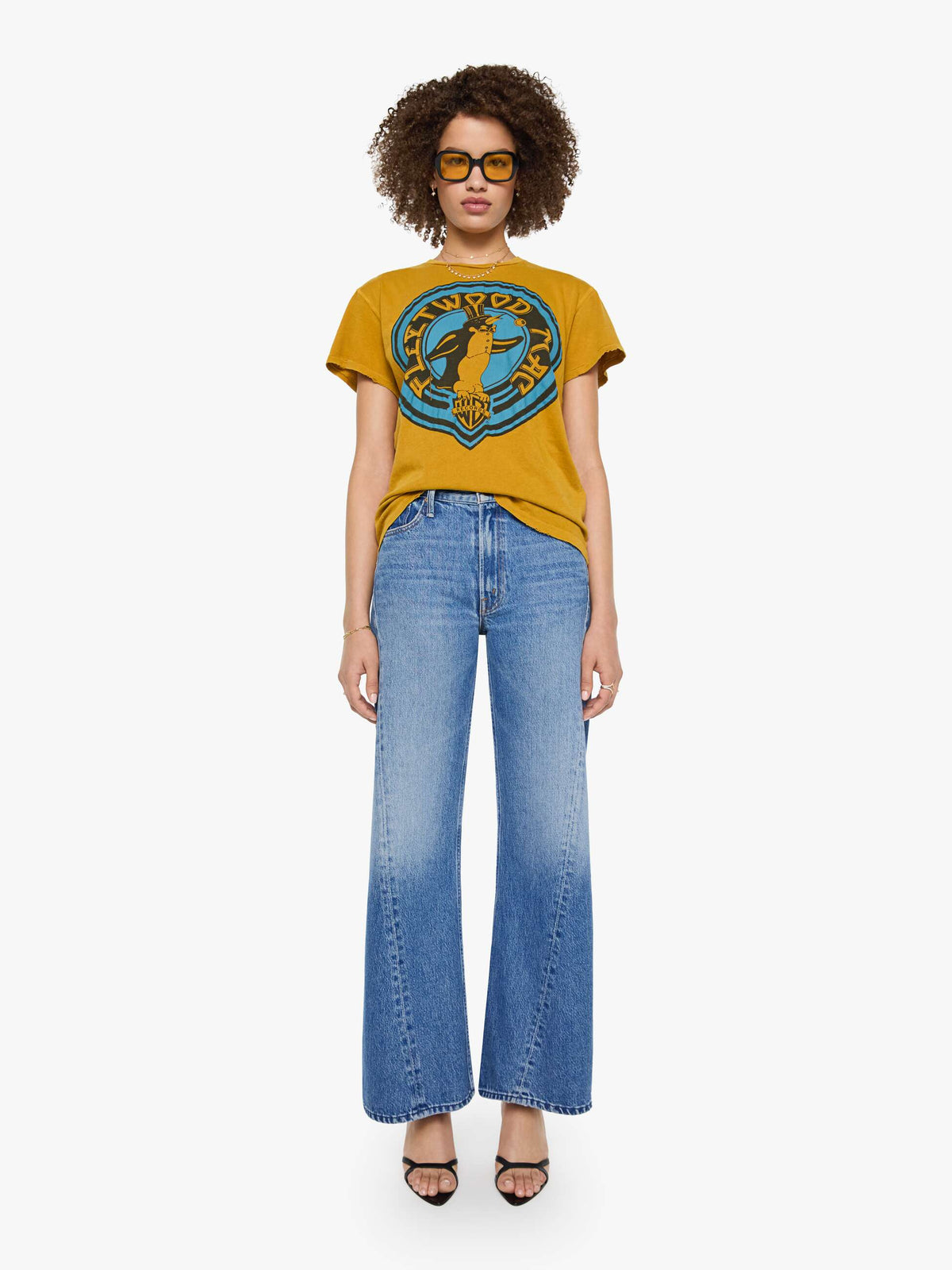 Mother Denim MadeWorn Fleetwood Mac Tee MUSTARD